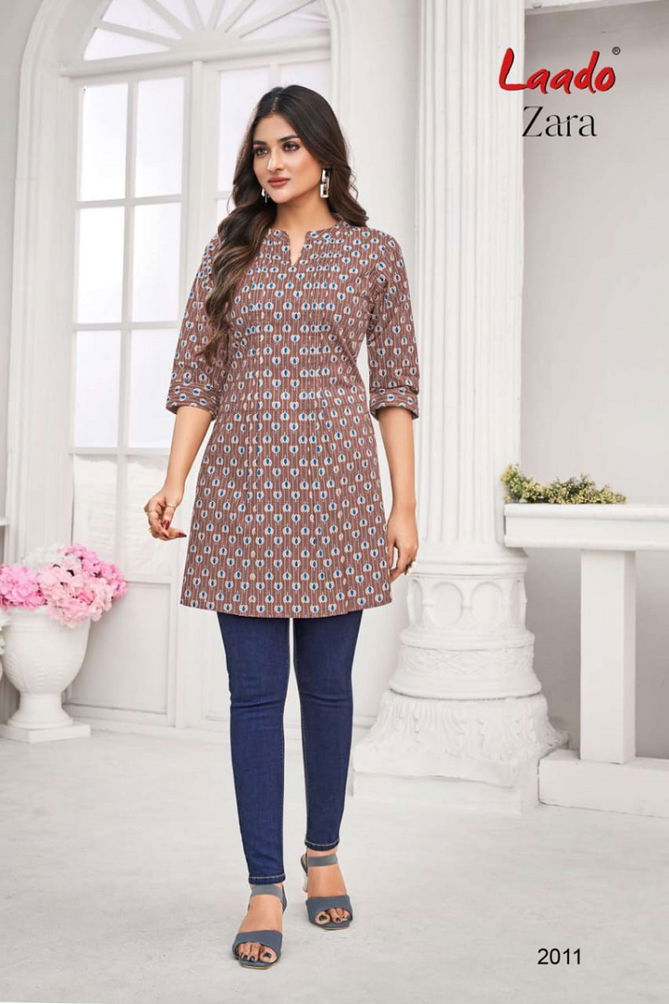 Laado Zara Vol 2 2001 To 2012 Short Printed Kurti Wholesalers In Delhi